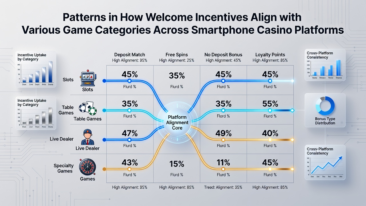 Data visualization showing bonus alignments with table games and live casino